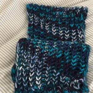 Shades of blue infinity scarf